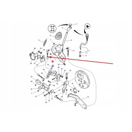 3786478m1 gear lever cable 1574 mm