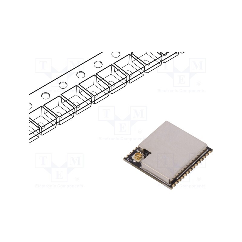 1 pcs x ESPRESSIF - ESP32-WROOM-32U-N4 - Module: IoT, Bluetooth Low Energy,WiFi, SMD, 18x19.2x3.2mm, U.FL