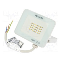 1 pcs x TOSHIBA LED LIGHTING - DELL-FL44020C5A021 - Lamp: LED flood light, 230VAC, 20W, neutral white, 120°, 4000K