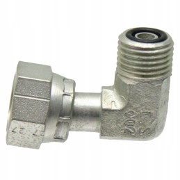 Hydraulic elbow connector 2x 9 16 orfs 620 bar