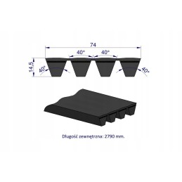 V-belt t 644404 0 ap1003354 claas teger