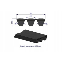 V-belt t 653060 0 ap1003653 claas teger