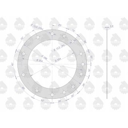 C 330 hub reduction gasket set, original Ursus