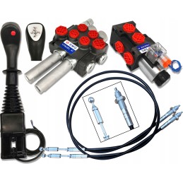 Set of 3 sections for turn joystick cable splitter