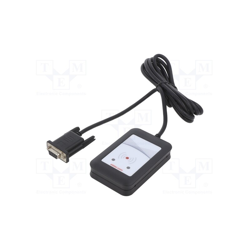 1 pcs x ELATEC - T4BT-BR2BEL6-P - RFID reader, 5V, RS232, Range: 100mm, 88x65x18mm, 140mA, ABS, black