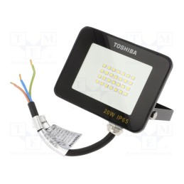 1 pcs x TOSHIBA LED LIGHTING - DELL-FLC4020C5A011 - Lamp: LED flood light, 230VAC, 20W, cool white, 120°, 6500K, IP65