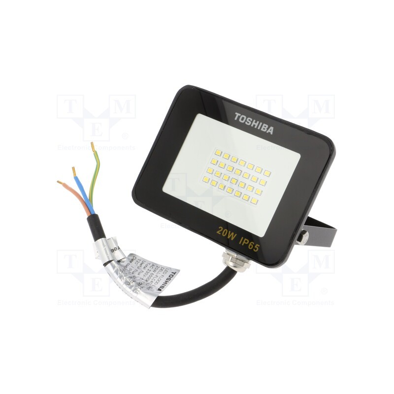 1 pcs x TOSHIBA LED LIGHTING - DELL-FLC4020C5A011 - Lamp: LED flood light, 230VAC, 20W, cool white, 120°, 6500K, IP65