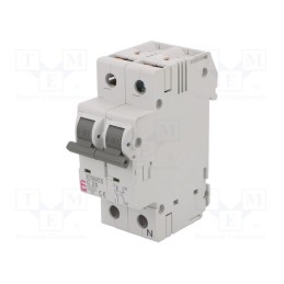 1 pcs x ETI POLAM - ETIMAT 6 1P+N C25 - Circuit breaker, 230/400VAC, Inom: 25A, Poles: 1+N, Charact: C, 6kA
