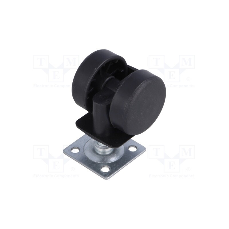 1 pcs x COLSON - JPN 040 P26X26 - Furniture wheel, Ø: 40mm, H: 44mm, torsional,with mounting plate