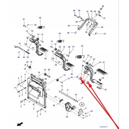 4296063m1 brake pedal sleeve