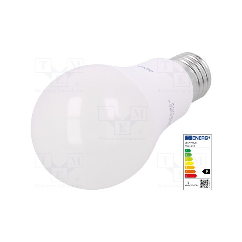 1 pcs x ams OSRAM - 4052899973428 - LED lamp, neutral white, E27, 230VAC, 1521lm, P: 14W, 4000K