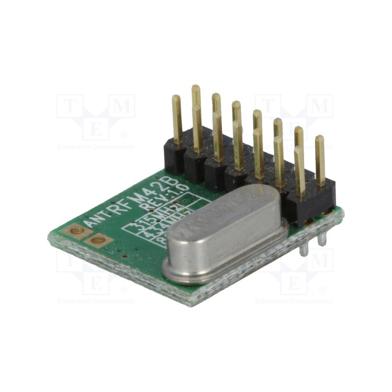 1 pcs x HOPE MICROELECTRONICS - RFM42B-868D - Module: RF, FM transmitter, FSK, 868MHz, SPI, 1.8÷3.6VDC, 20dBm, THT