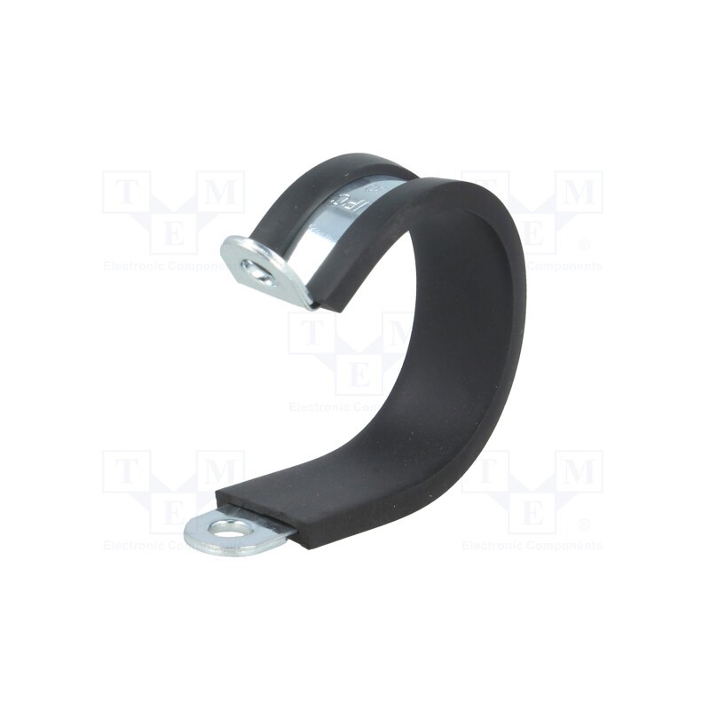 1 pcs x MPC INDUSTRIES - LKD13012 - Fixing clamp, ØBundle : 30mm, W: 12mm, steel, Cover material: EPDM