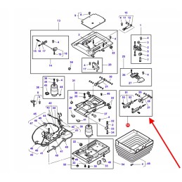 F312500030100 operator's seat gas actuator