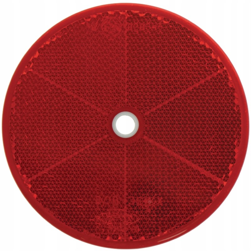 Round screw-on reflector, fioe 84mm, red