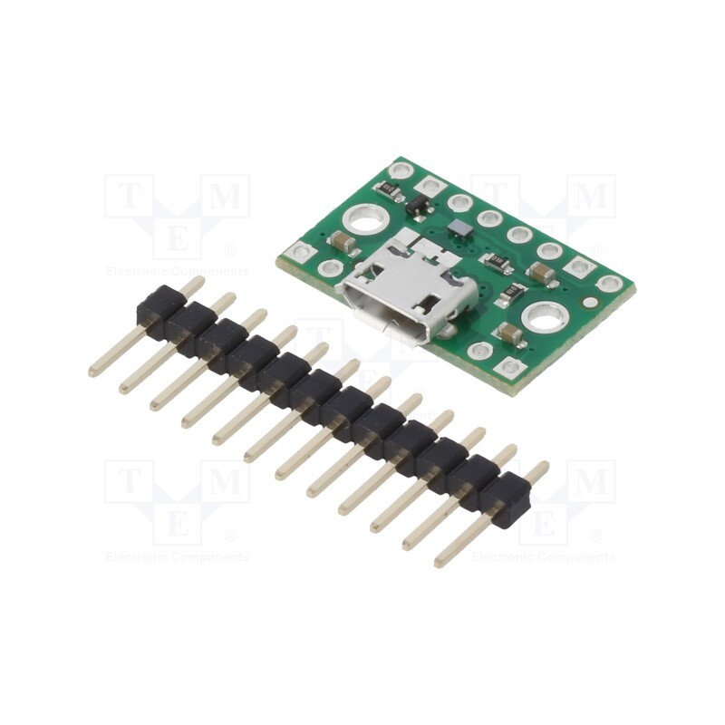 1 pcs x POLOLU - FPF1320 POWER MULTIPLEXER CARRIER - Accessories: power multiplexer, 1.5A, Ch: 2, pin header,USB, green