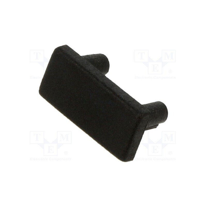 1 pcg x TOPMET - C7960002 - Cap for LED profiles, black, 20pcs, ABS, BEGTON12