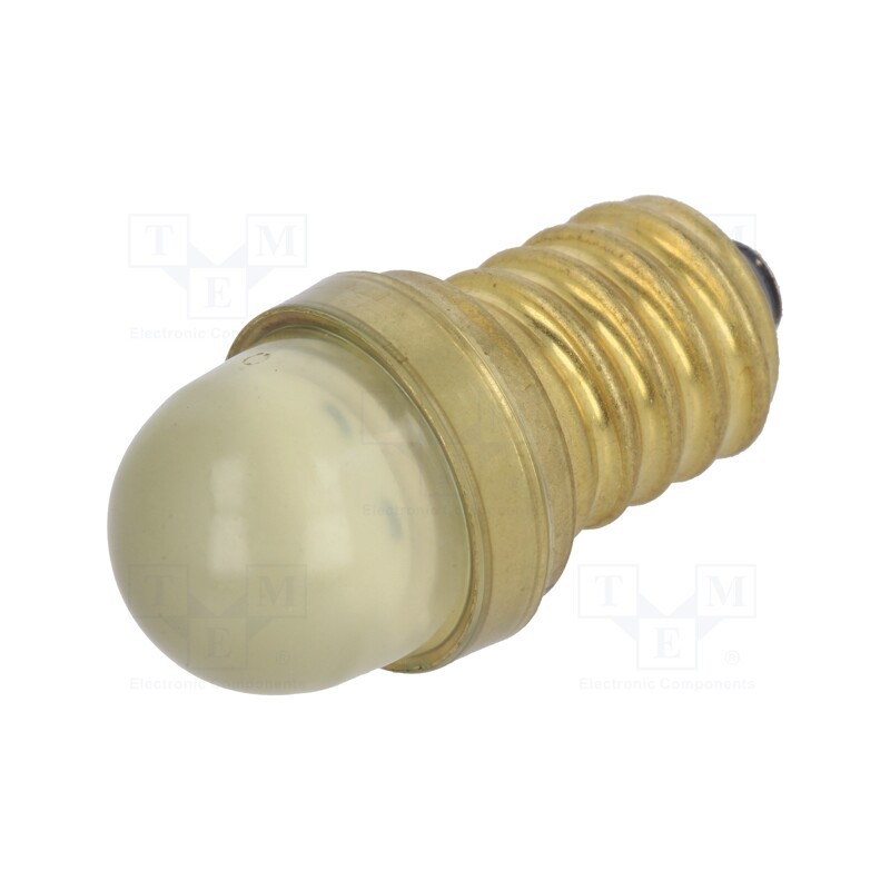 1 pcs x POLAM-ELTA - LY-E14-230AC - LED lamp, yellow, E14, 230VAC