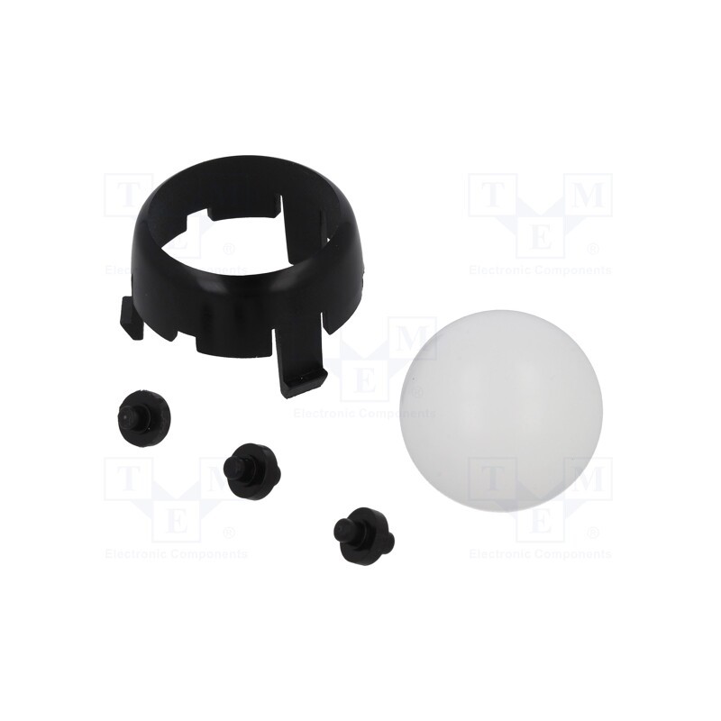 1 set x POLOLU - ROMI CHASSIS BALL CASTER KIT - BLACK - Ball casters, Kit: ball,housing, black, push-in, Tip mat: plastic