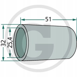 Reducing sleeve for the upper connector 51x32x25 cat2 3