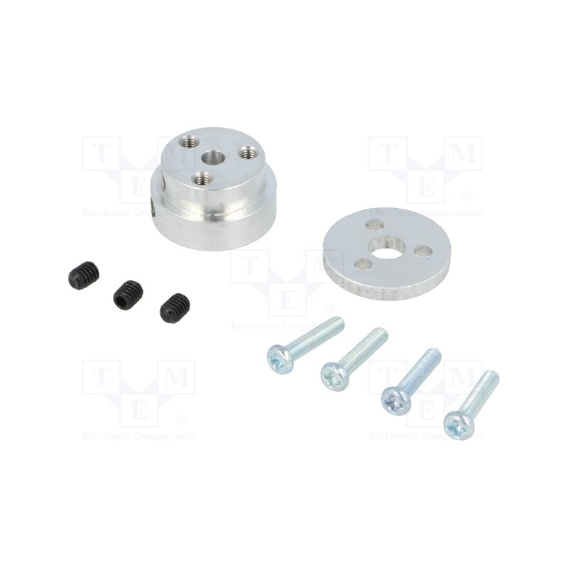 1 pcs x POLOLU - POLOLU-2672 - Bracket wheel, Kit: adapter,mounting screws, Shaft: D spring