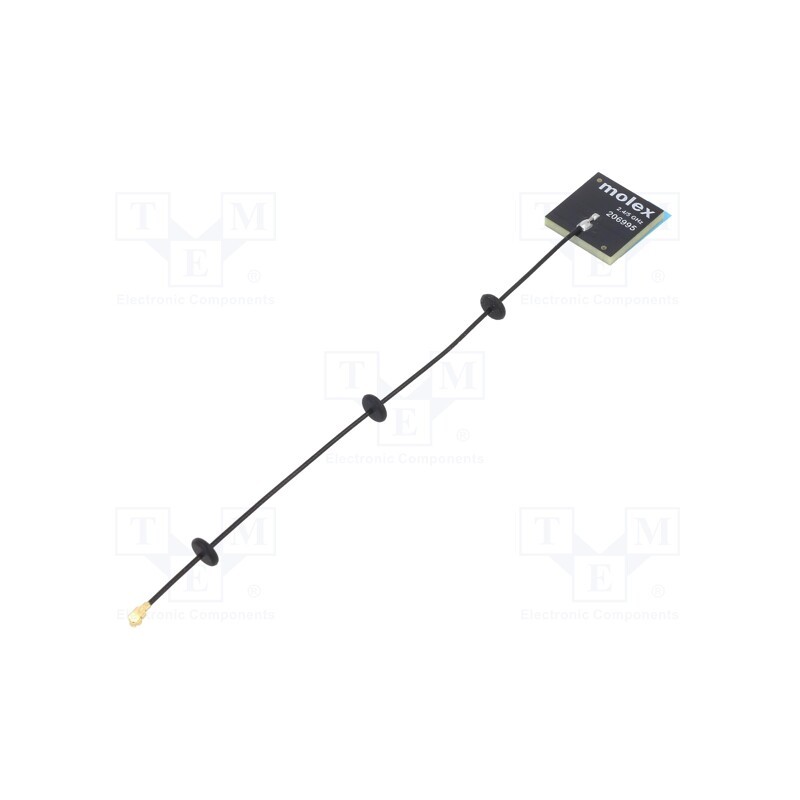 1 pcs x MOLEX - 206995-0150 - Antenna, Bluetooth,WiFi,ZigBee, 2.6dBi,3.4dBi, linear, U.FL