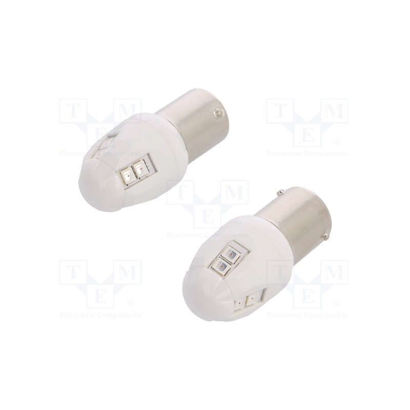 1 set x ELTA - EB8080TR - Filament lamp: automotive, BAU15S, orange, 12V, 1W, VISIONPRO LED