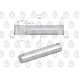 Lower link roller 1695314m1 mf3 original Ursus