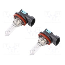 1 set x ELTA - EB3711TR - Filament lamp: automotive, PGJ19-2, transparent, 12V, 55W, 3400K