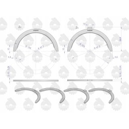 Set of half rings n 0 60 iii cut c 330 ursus