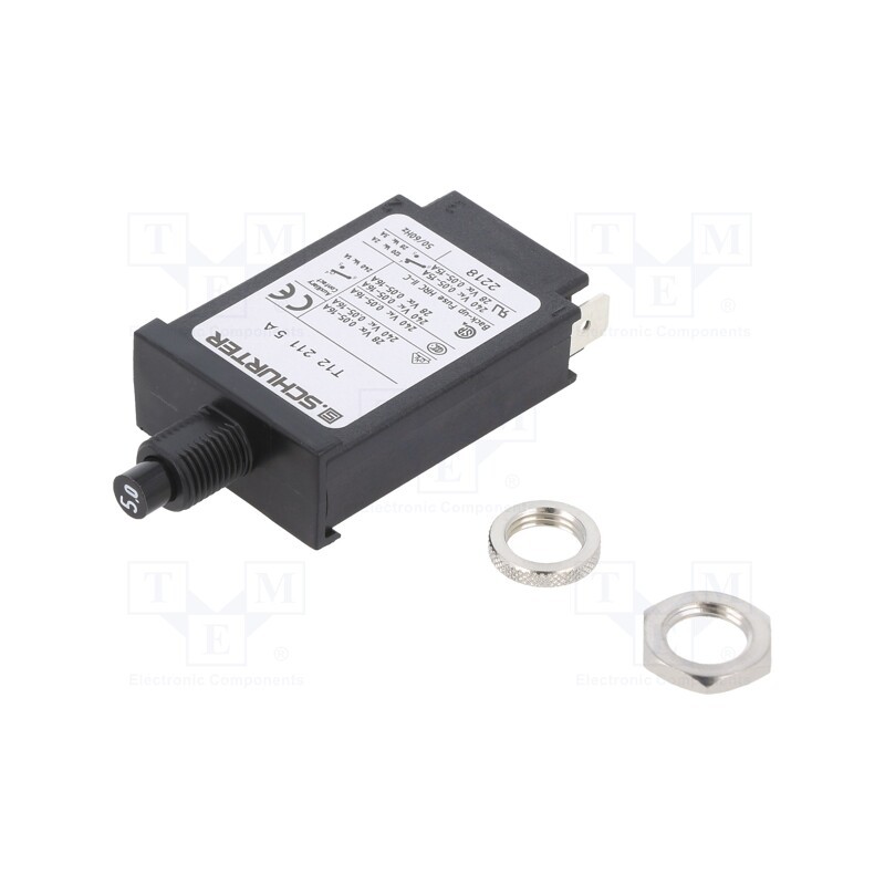 1 pcs x SCHURTER - 4410.0101 - Circuit breaker, 5A, MCB