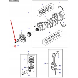 748074m1 inch pulley bolt