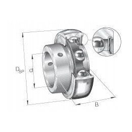 Bearing insert 20x47x14mm ina fag