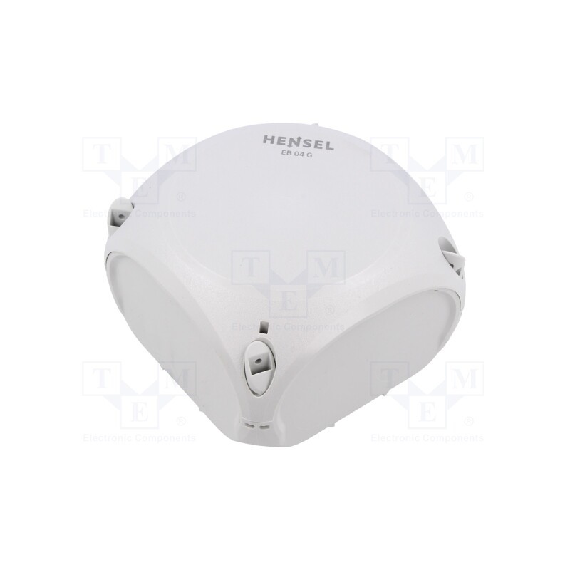 1 pcs x HENSEL - 62000243 - Enclosure: junction box, X: 104mm, Y: 104mm, Z: 70mm, IP66, grey