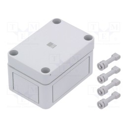 1 pcs x RITTAL - 9502 - Enclosure: multipurpose, X: 65mm, Y: 94mm, Z: 57mm, PK, polycarbonate