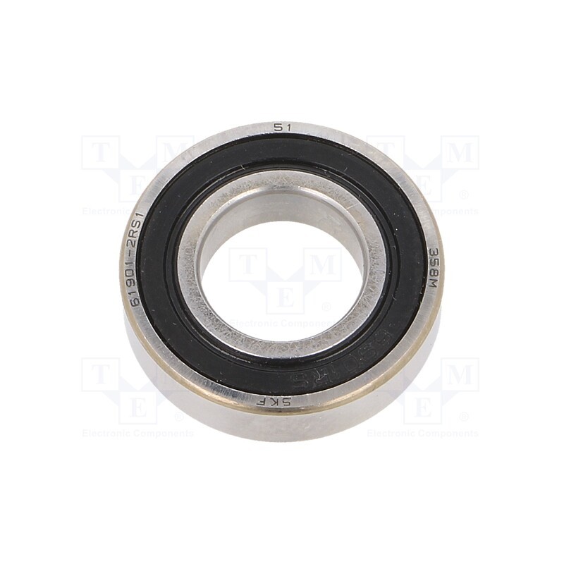 1 pcs x SKF - 61901-2RS1 SKF - Bearing: single row deep groove ball, Øint: 12mm, Øout: 24mm