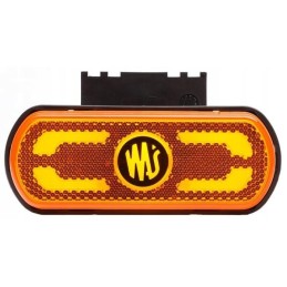 LED marker lamp, orange, rectangular, 12 24v