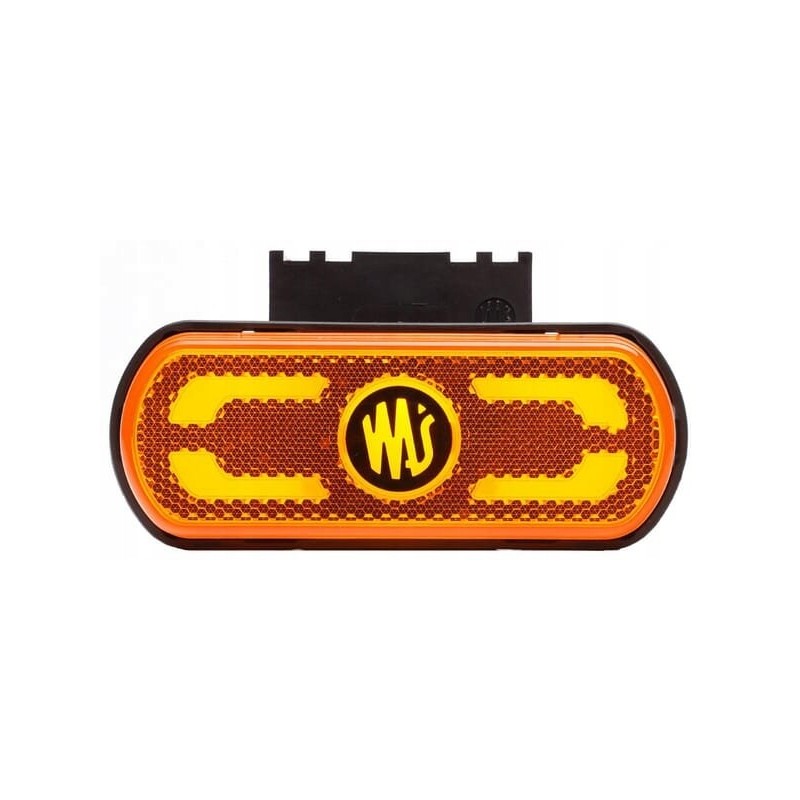 LED marker lamp, orange, rectangular, 12 24v