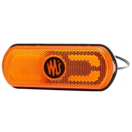 LED marker lamp, orange, rectangular, 12 24v