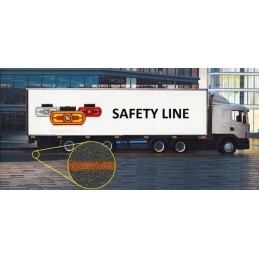 LED marker lamp, orange, rectangular, 12 24v