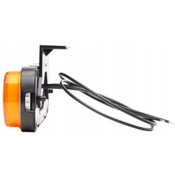 LED marker lamp, orange, rectangular, 12 24v