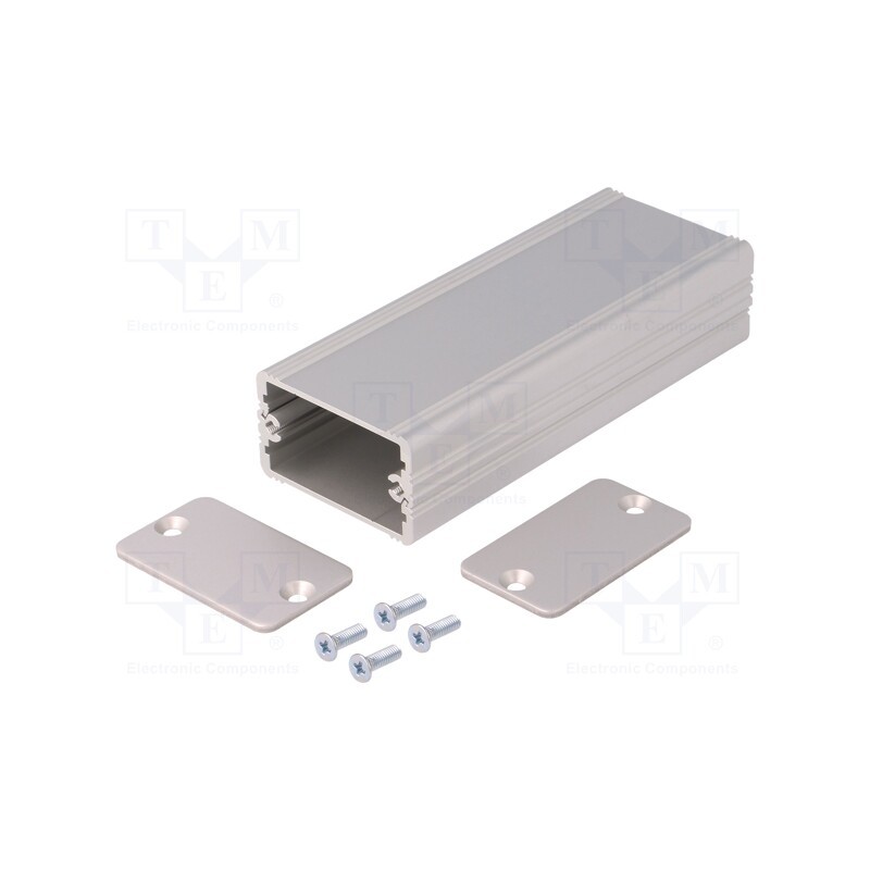 1 pcs x FISCHER ELEKTRONIK - AKG 41 24 100 ME - Enclosure: with panel, AKG, X: 41mm, Y: 100mm, Z: 24mm, aluminium