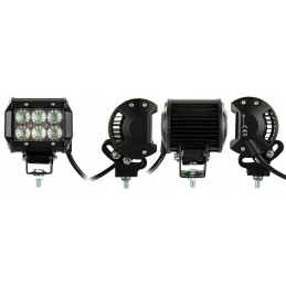 Halogen flood work lamp 6led 18w 1800lm 4x4