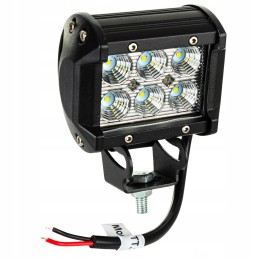Halogen flood work lamp 6led 18w 1800lm 4x4
