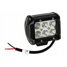 Halogen flood work lamp 6led 18w 1800lm 4x4