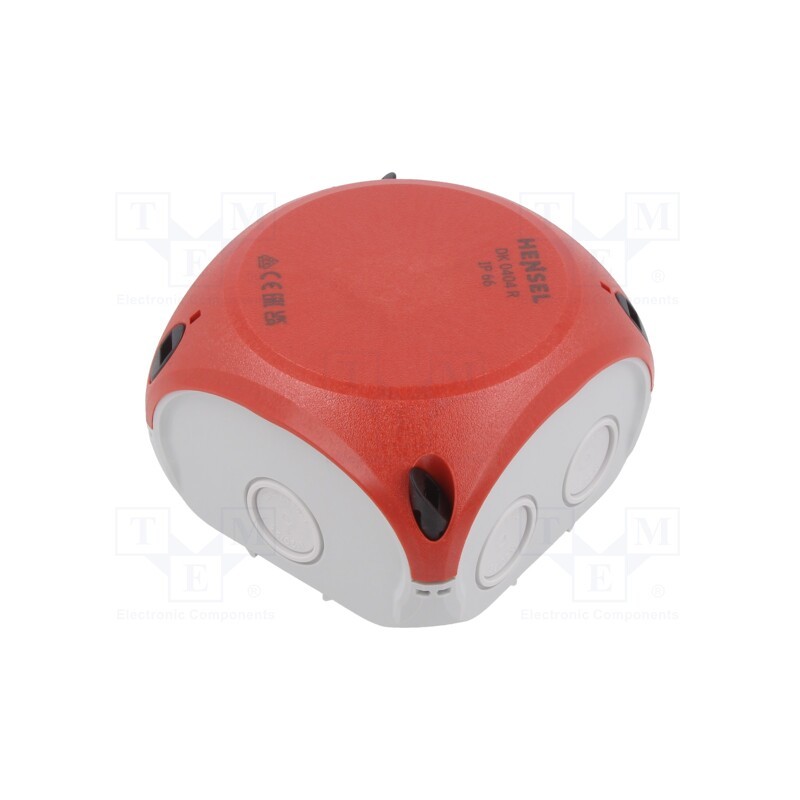 1 pcs x HENSEL - 62000039 - Enclosure: junction box, X: 104mm, Y: 104mm, Z: 70mm, IP66, white