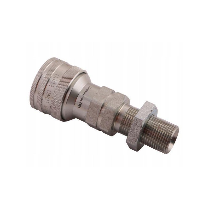 Hydraulic quick connector, long socket, M20x1, 5 studs