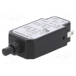 1 pcs x SCHURTER - 4400.0221 - Circuit breaker, Urated: 240VAC, 48VDC, 0.6A, SPST, Poles: 1, Ø9.6mm