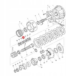 O-ring massey ferguson 3010501x1 original