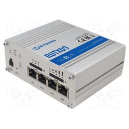 1 pcs x TELTONIKA - RUTX09000000 - Module: router LTE, DDR3, 8kBSRAM,256MBFLASH, GNSS, IP30